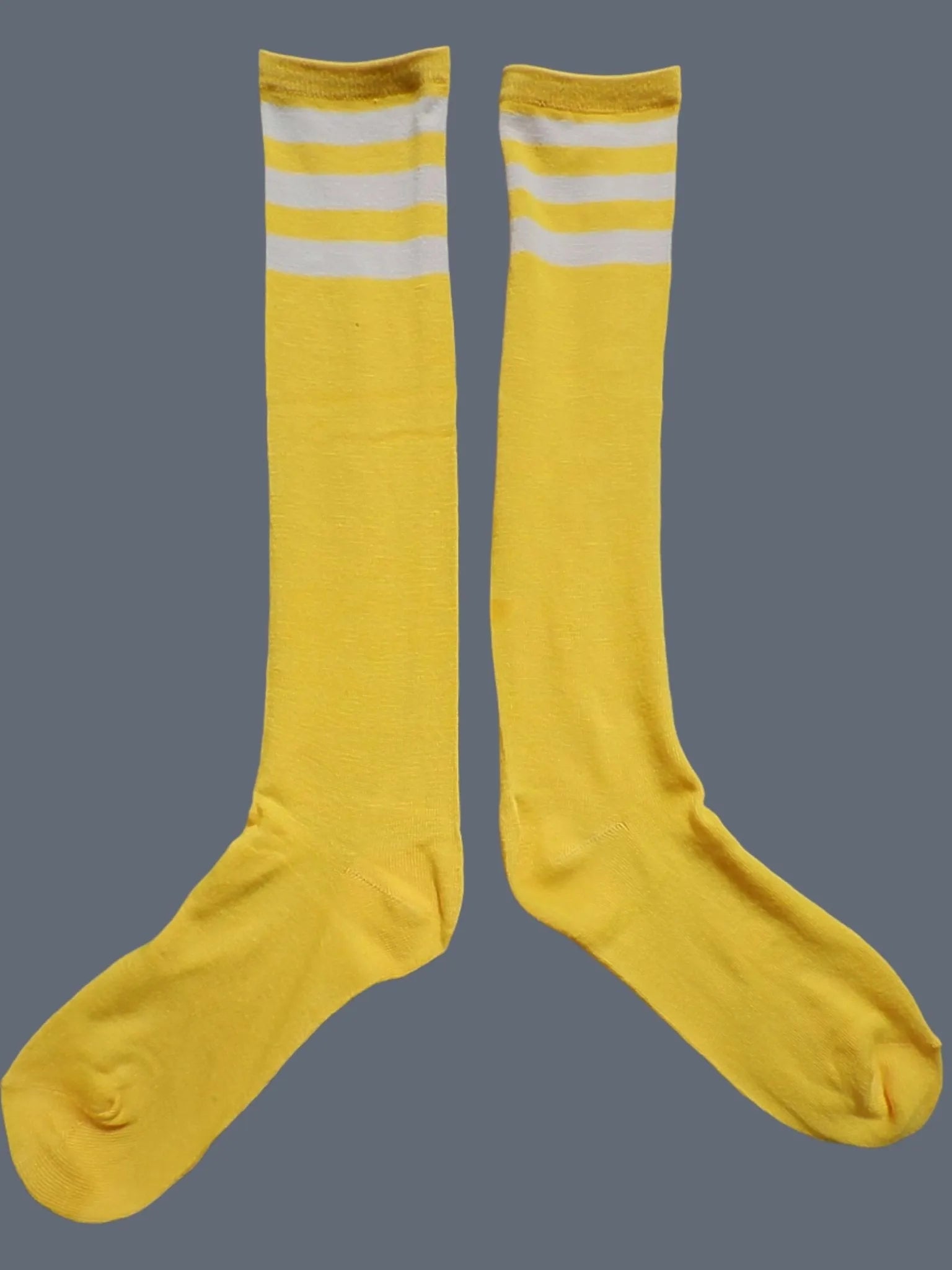 Long Socks. Yellow + White Stripes - Maskulo - MSC120-YX - Maskulo EU Global Online Store