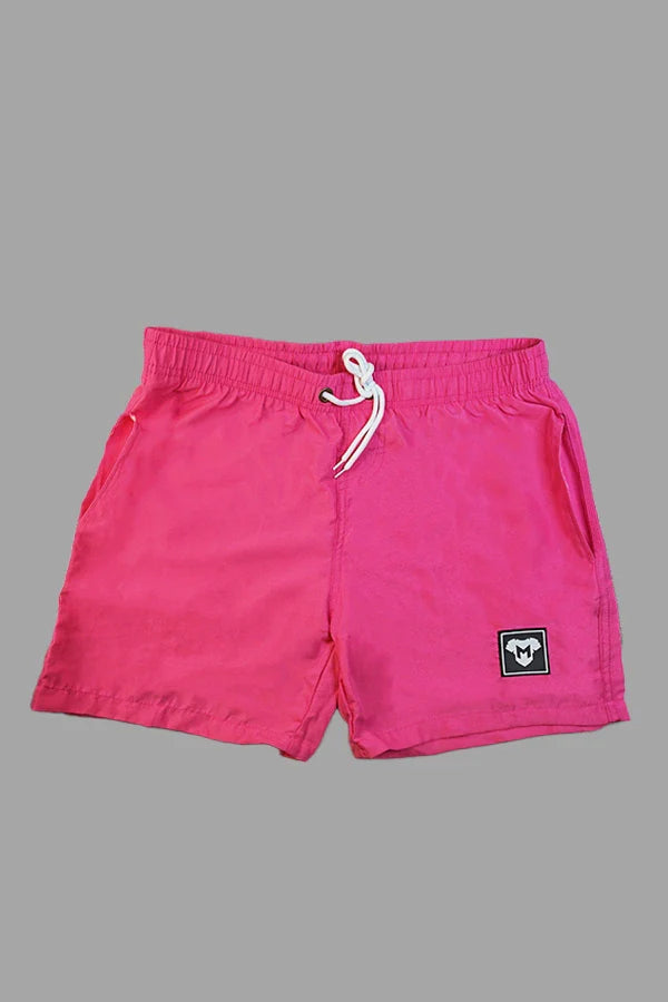 Sable Cyclone Soft-Touch Nylon Shorts. Pink