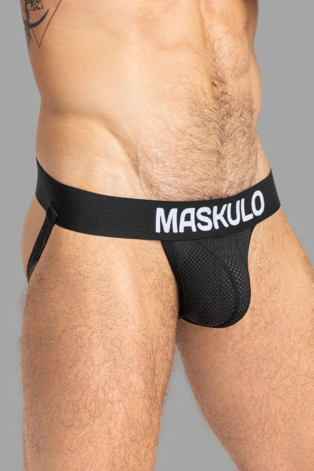 FISHER Jock mit Mesh und BULGE-IN. Schwarz