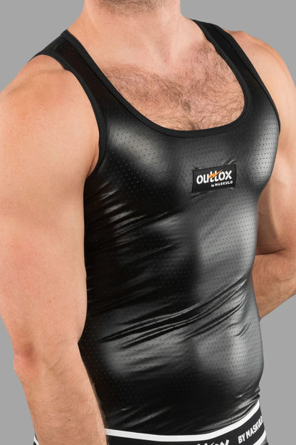 Outtox. Camiseta sin mangas. Negro