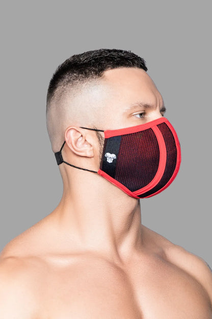 Masque 3D Life. Noir et rouge