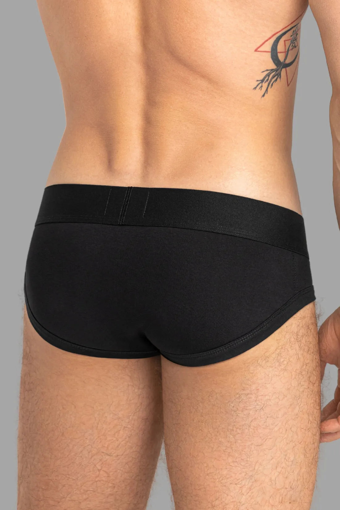 CAPTAIN-A Calzoncillos con O-Inside-POUCH. Negro+Blanco