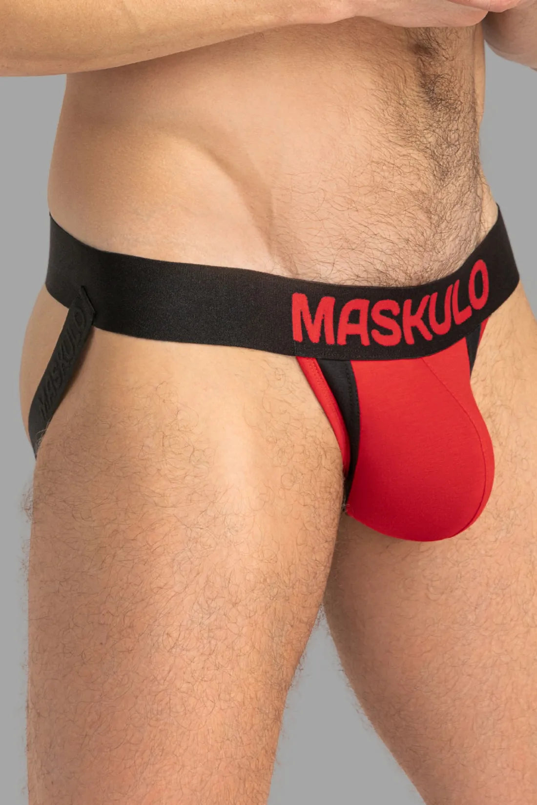 Capitán-A Jock O-INSIDE-POUCH. Rojo+Negro