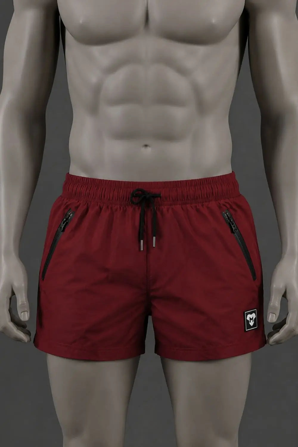 Jedd Synther Shorts. Red Dark