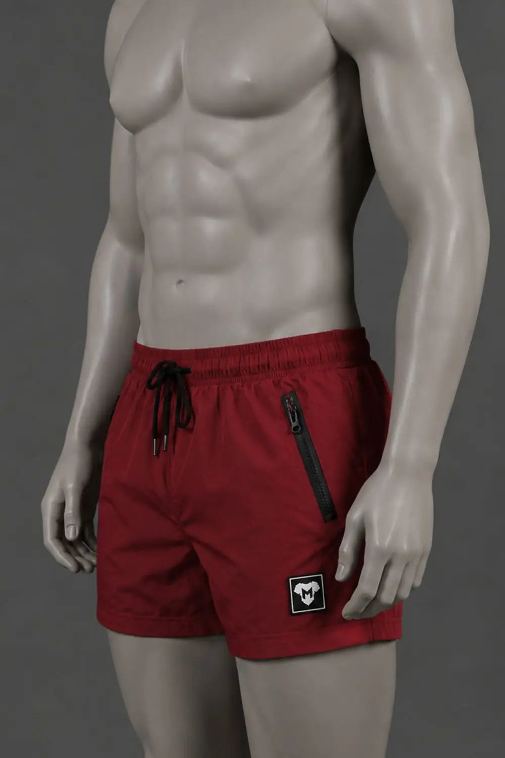 Jedd Synther Shorts. Red Dark
