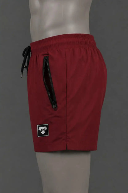Jedd Synther Shorts. Red Dark