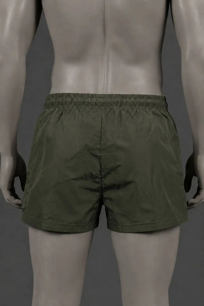 Short Jedd Synther Soft avec poches zippées. Vert kaki