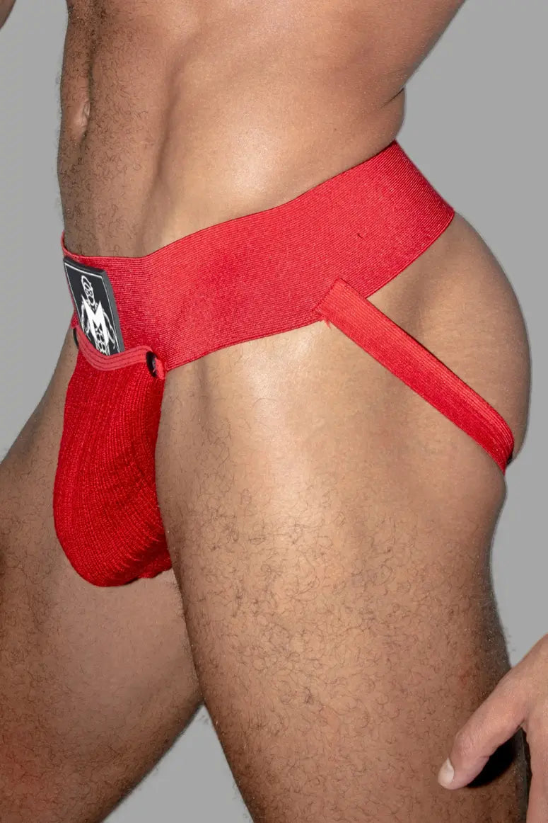 Dash Cyclone. Jockstrap mit abnehmbarem Beutel. Rot