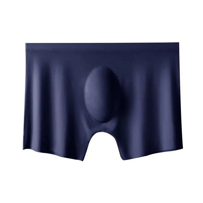 Maskulo Seamless Ice Silk Trunks in black, offering ultimate comfort and a smooth fit for any season.