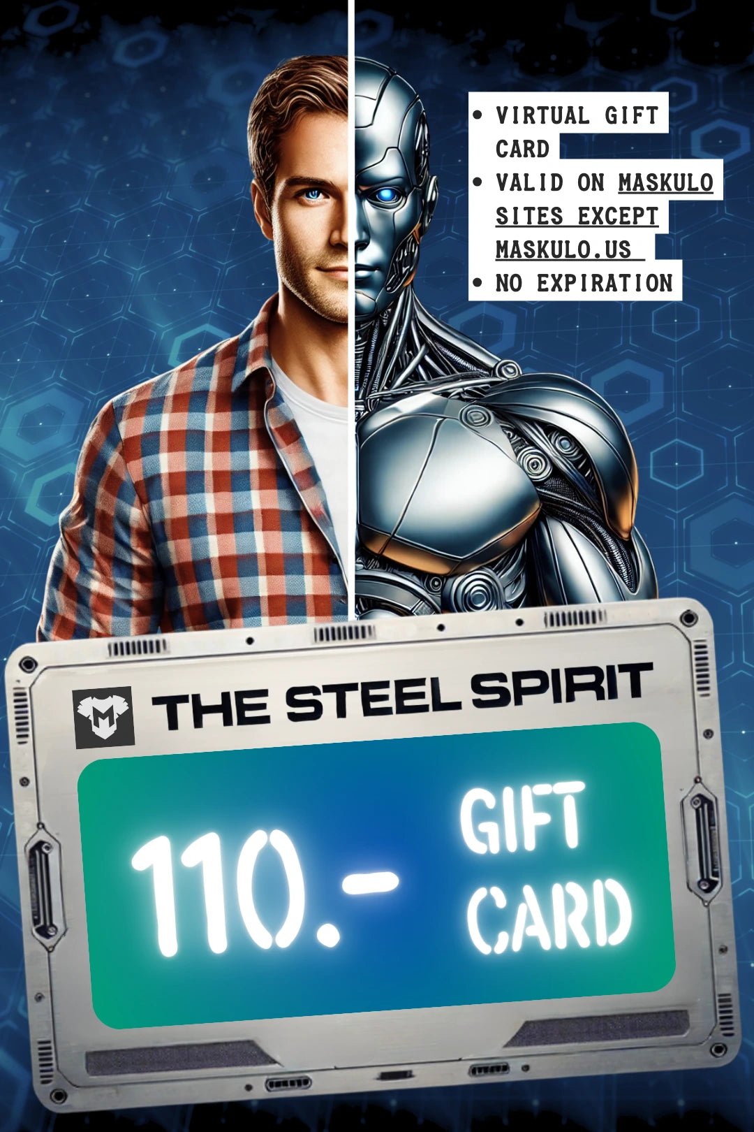 Maskulo Gift Card &quot;The Steel Spirit&quot; - Maskulo - Maskulo Global (EU) Store