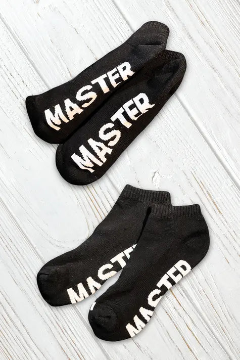 &quot;MASTER&quot; Ankle Socks. Black + White - Maskulo - MSC111 - YX - Maskulo Global (EU) Store