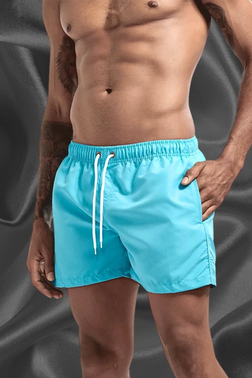 Miles Cyclone Soft - Touch Nylon Shorts. Blue Sky - Maskulo - MSH246 - Y2 - Maskulo Global (EU) Store