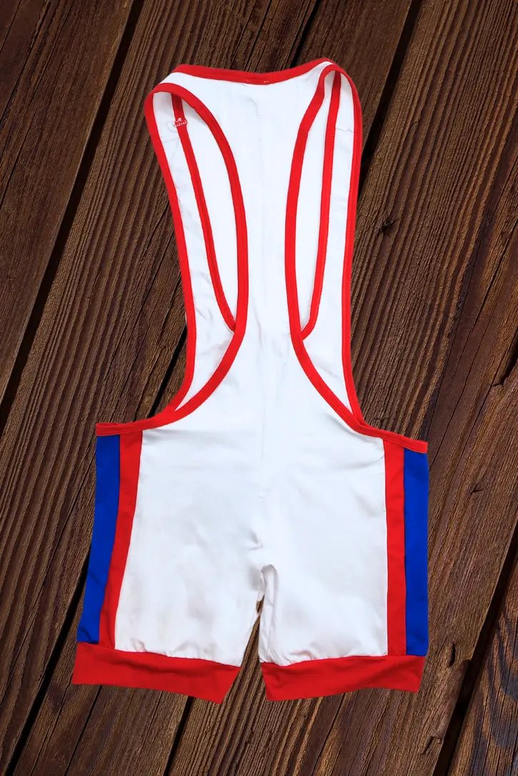 Sven Grapple Spandex Wrestling Singlet. White + Red - Maskulo - MWS156 - Y2 - Maskulo EU Global Online Store