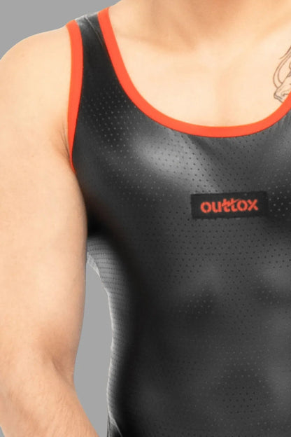 Outtox. Tank top. Black and Red - Outtox - XTP101 - Y5 - Maskulo Global (EU) Store