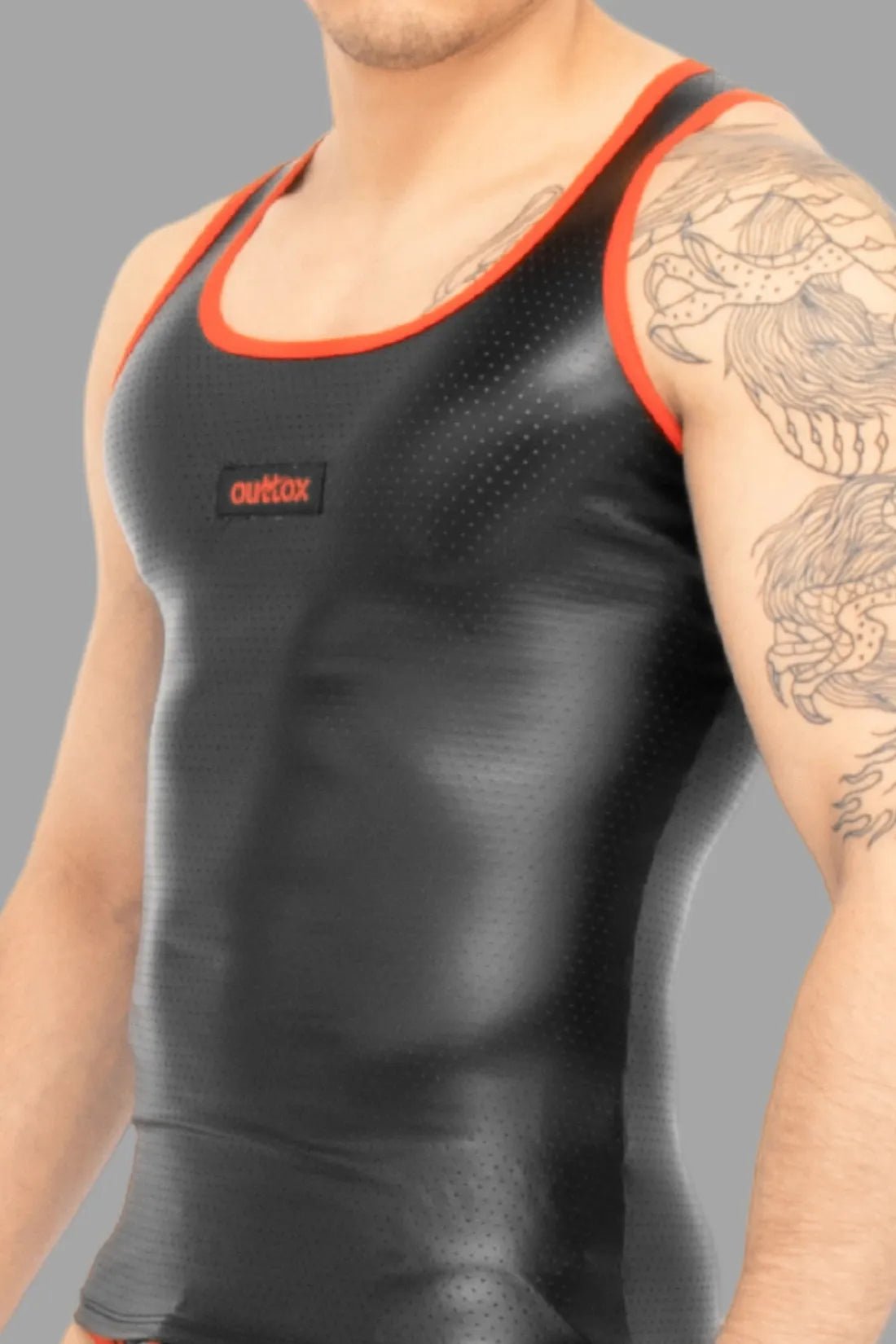 Outtox. Tank top. Black and Red - Outtox - XTP101 - Y5 - Maskulo Global (EU) Store