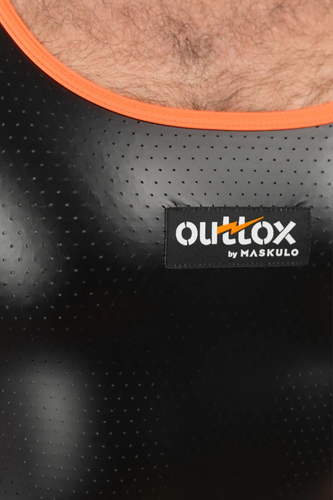 Outtox by Maskulo. Tank top. Black and Orange - Outtox - XTP103 - Y1 - Maskulo Global (EU) Store