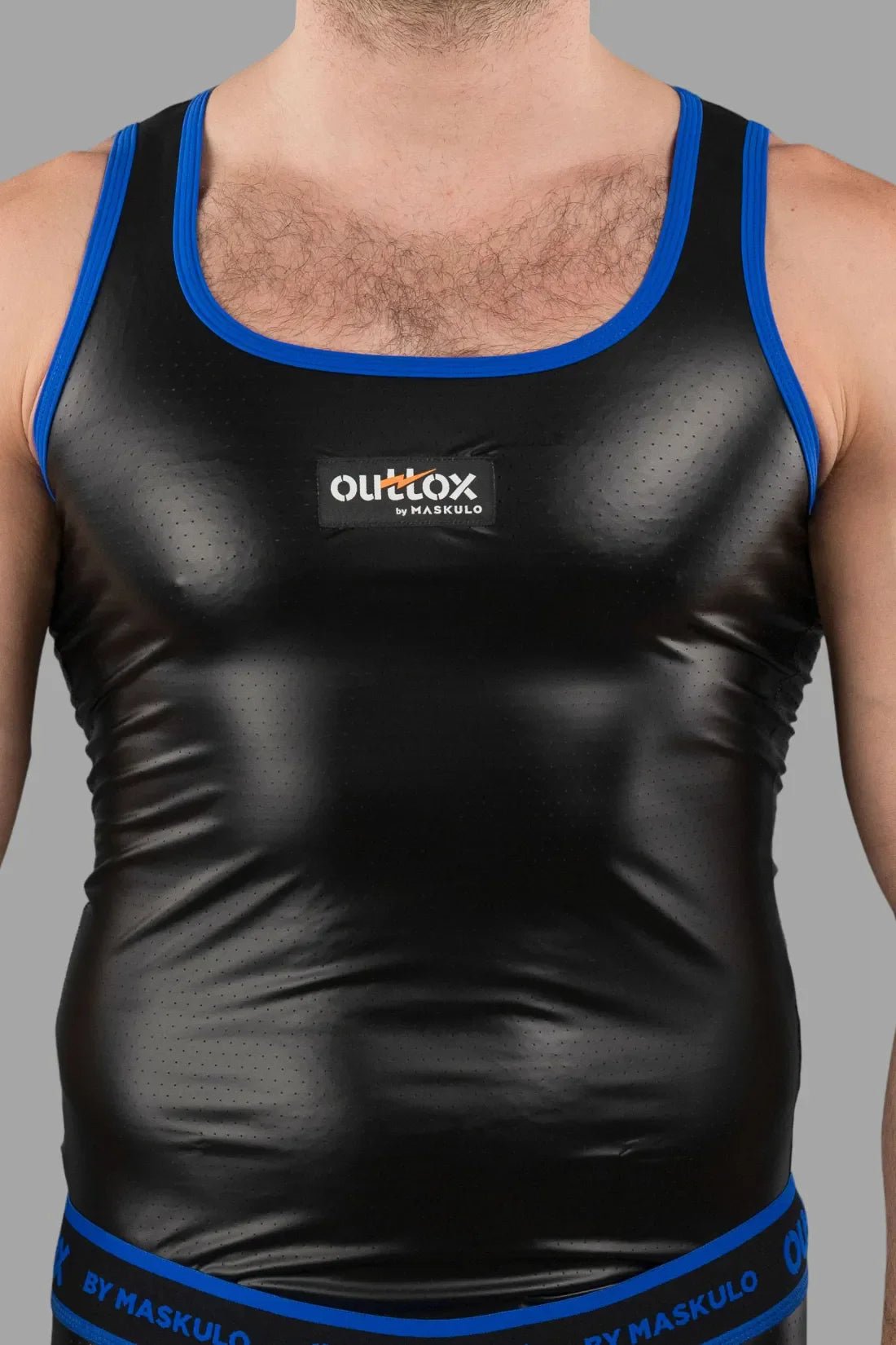 Outtox by Maskulo. Tank top. Black and Blue - Outtox - XTP104 - Y1 - Maskulo Global (EU) Store