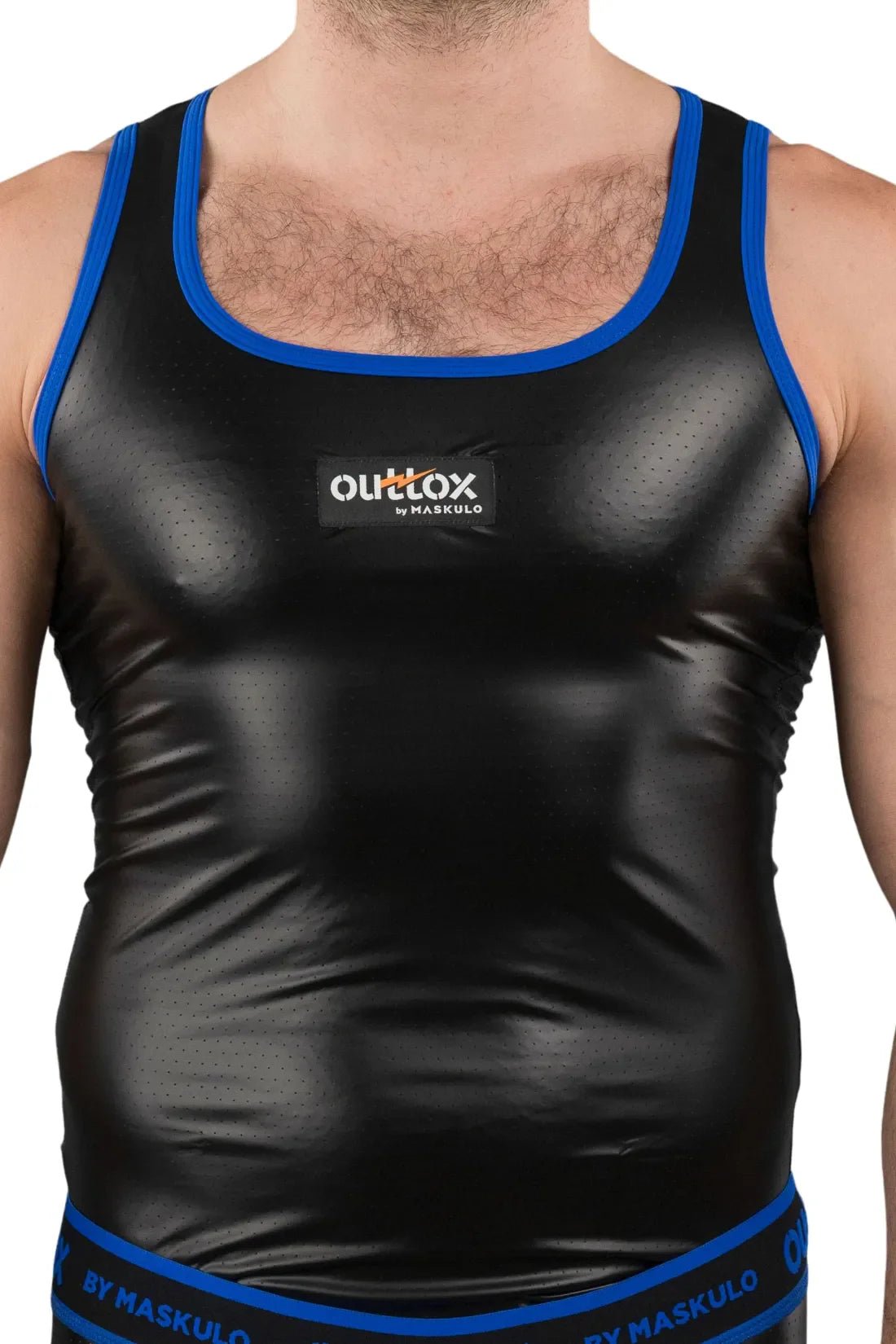 Outtox by Maskulo. Tank top. Black and Blue - Outtox - XTP104 - Y1 - Maskulo Global (EU) Store