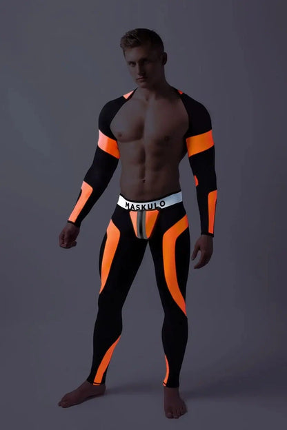 Youngero. Crop Top. Long Sleeves. Orange Neon - Maskulo - MTP154-Y1 - Maskulo EU Global Online Store