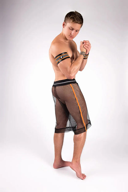 Youngero. Knee - Length Shorts. Regular Rear. Orange Neon - Maskulo - MSH223-Y1 - Maskulo EU Global Online Store