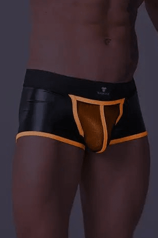 Youngero Trunks. Mesh Codpiece. Regular Rear. Neon - Maskulo - MTR122-Y1 - Maskulo EU Global Online Store